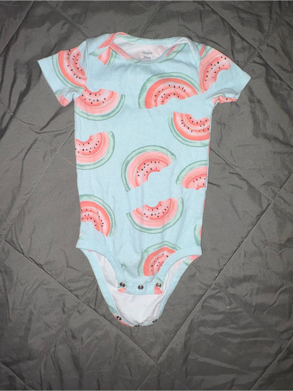 Carters watermelon print onesie -24M